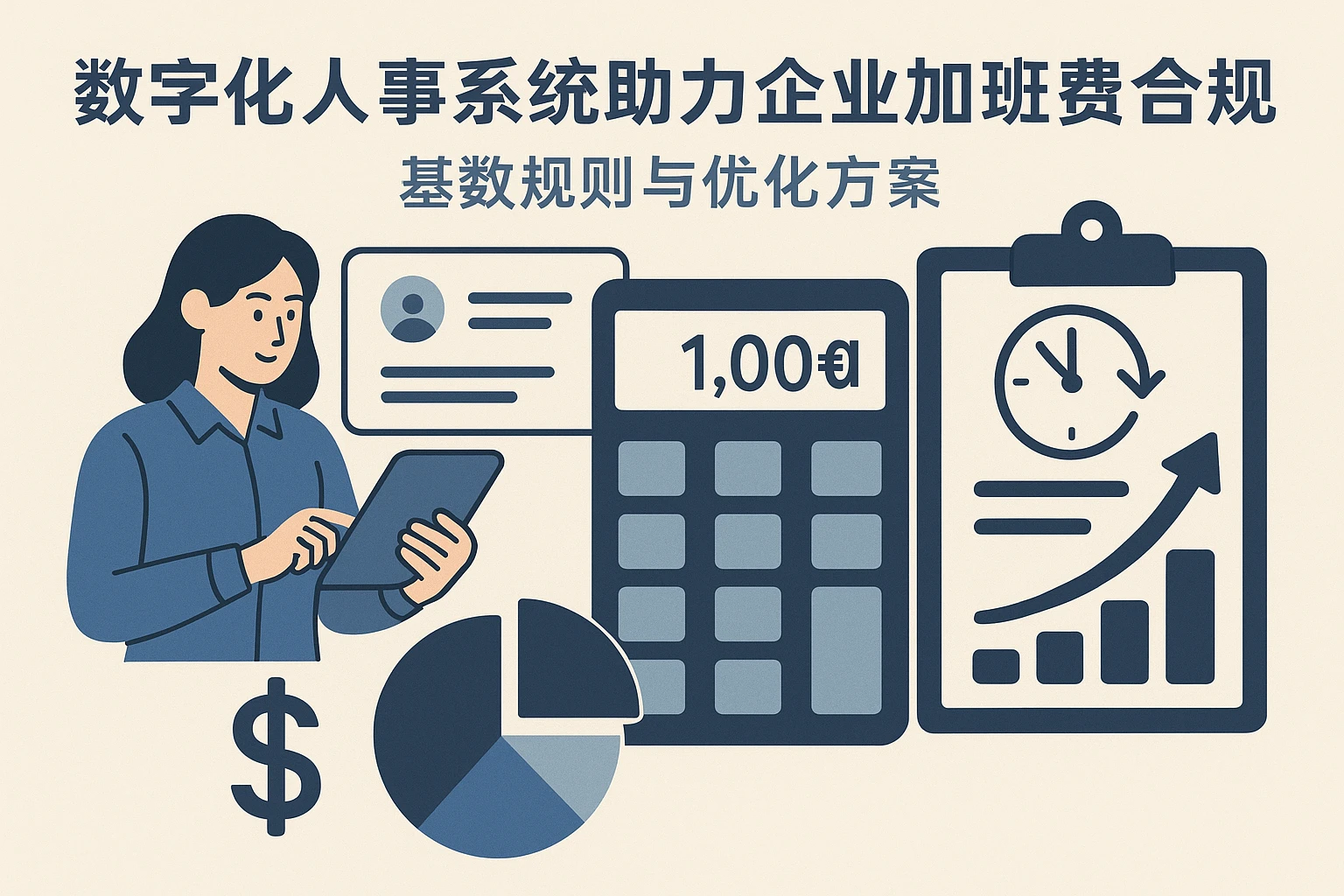 数字化人事系统助力企业加班费合规管理：基数规则与优化方案