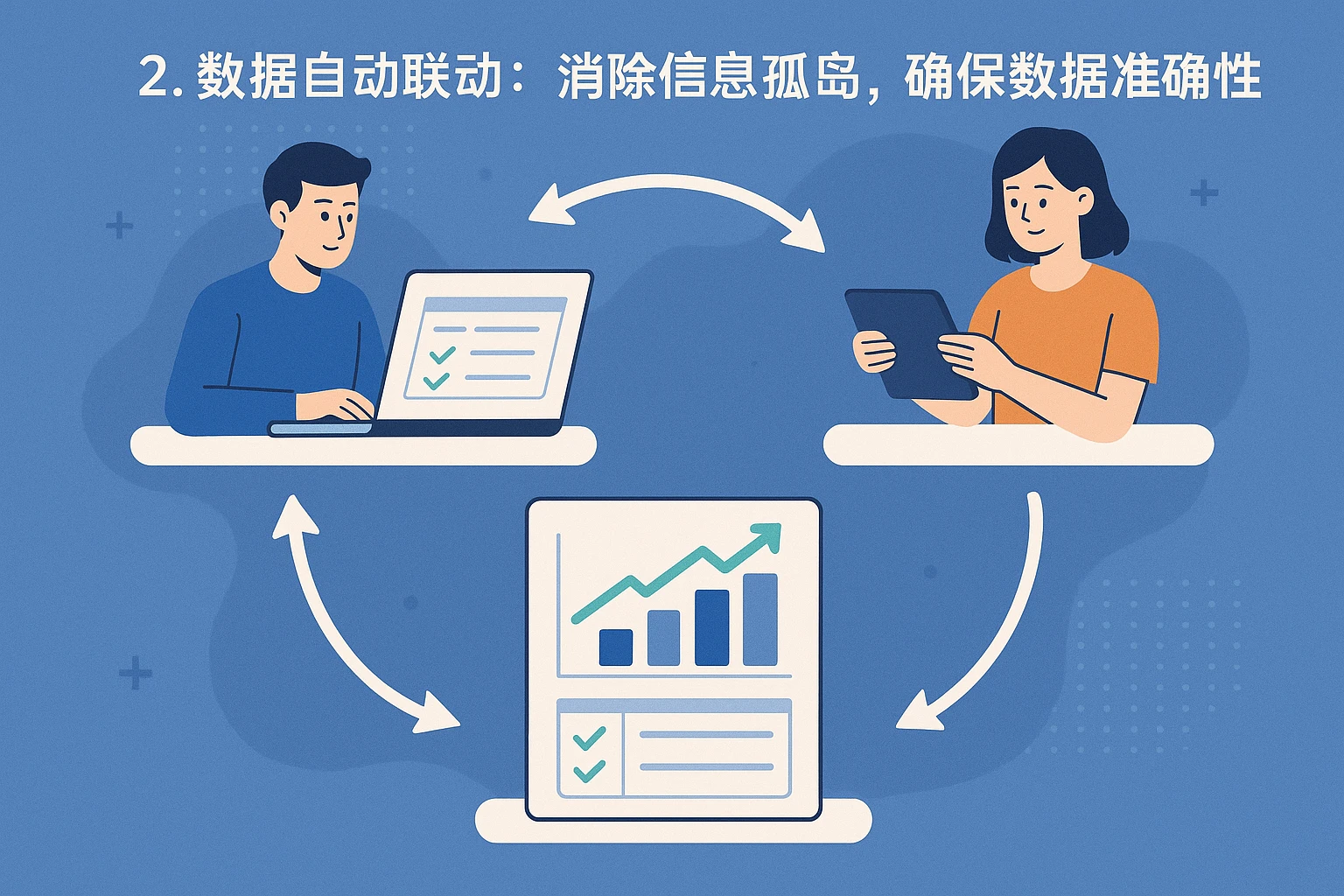 2. 数据自动联动：消除信息孤岛，确保数据准确性