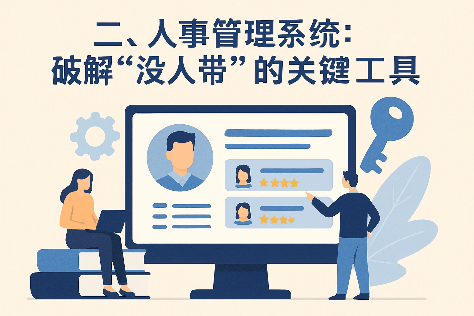 二、人事管理系统：破解“没人带”的关键工具