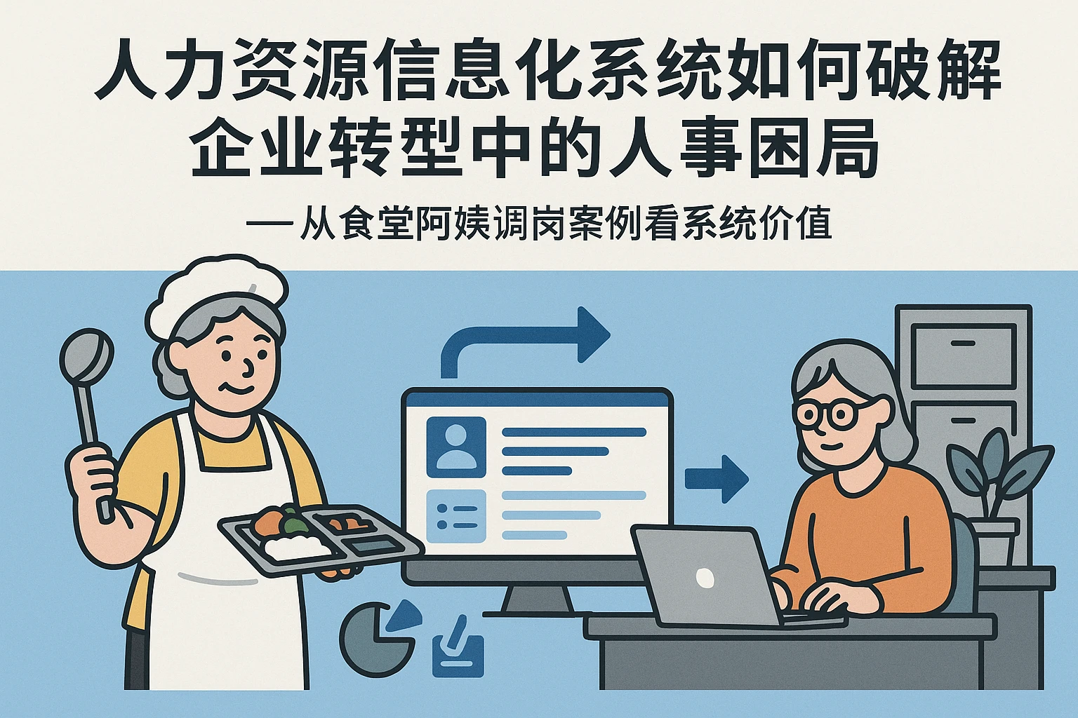 人力资源信息化系统如何破解企业转型中的人事困局——从食堂阿姨调岗案例看系统价值