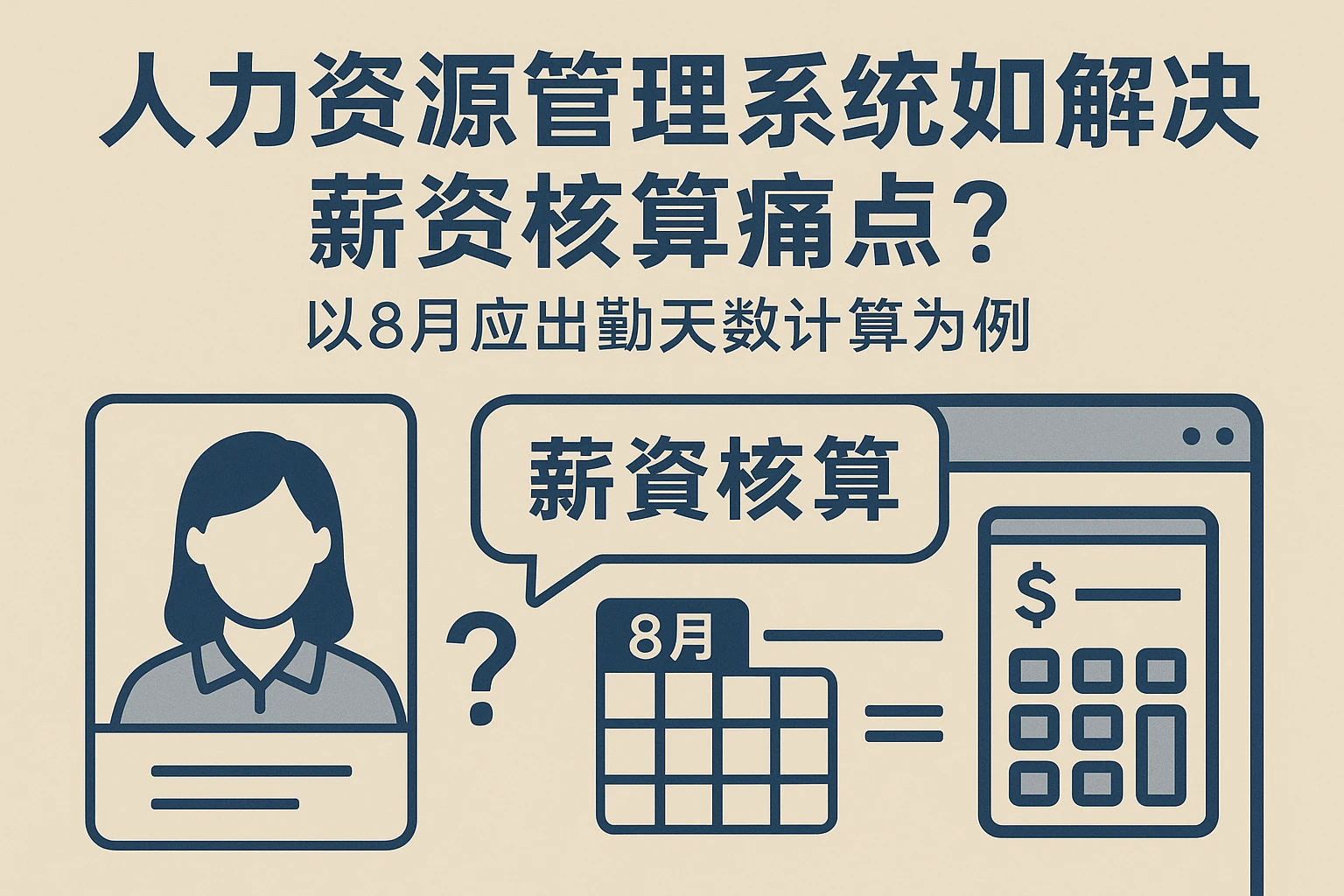 人力资源管理系统如何解决薪资核算痛点？以8月应出勤天数计算为例