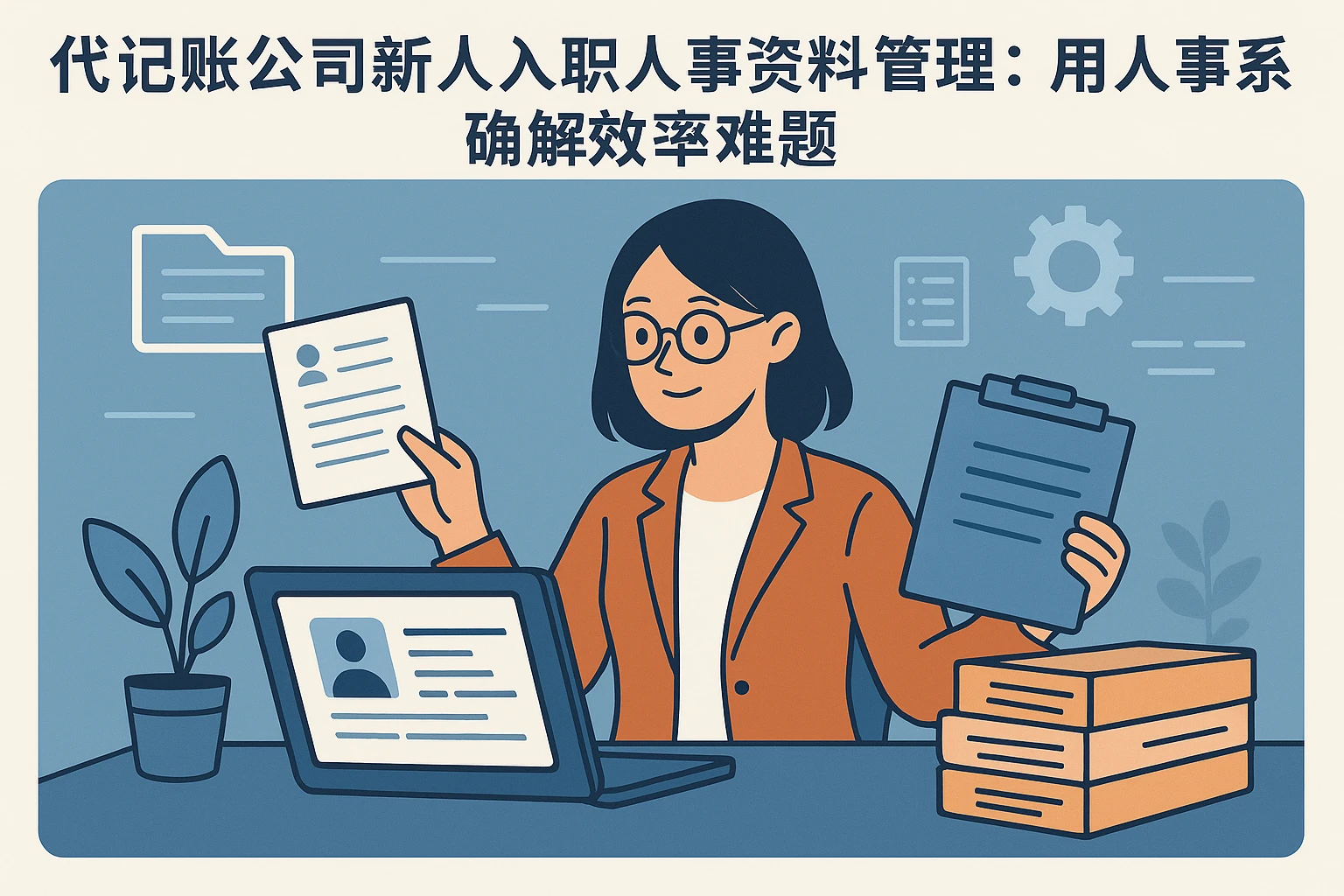 代记账公司新人入职人事资料管理：用人事系统破解效率难题