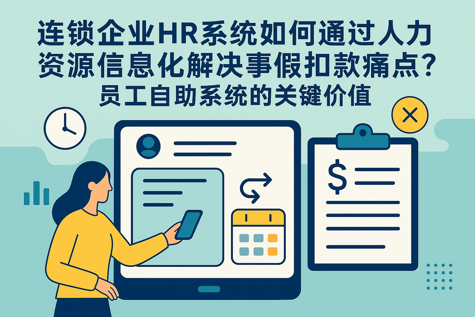 连锁企业HR系统如何通过人力资源信息化解决事假扣款痛点？员工自助系统的关键价值