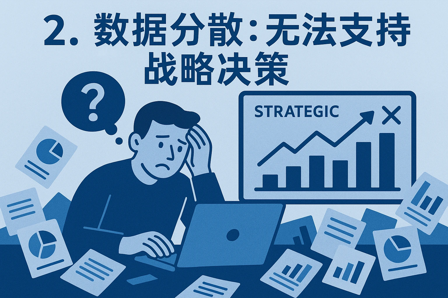 2. 数据分散：无法支持战略决策