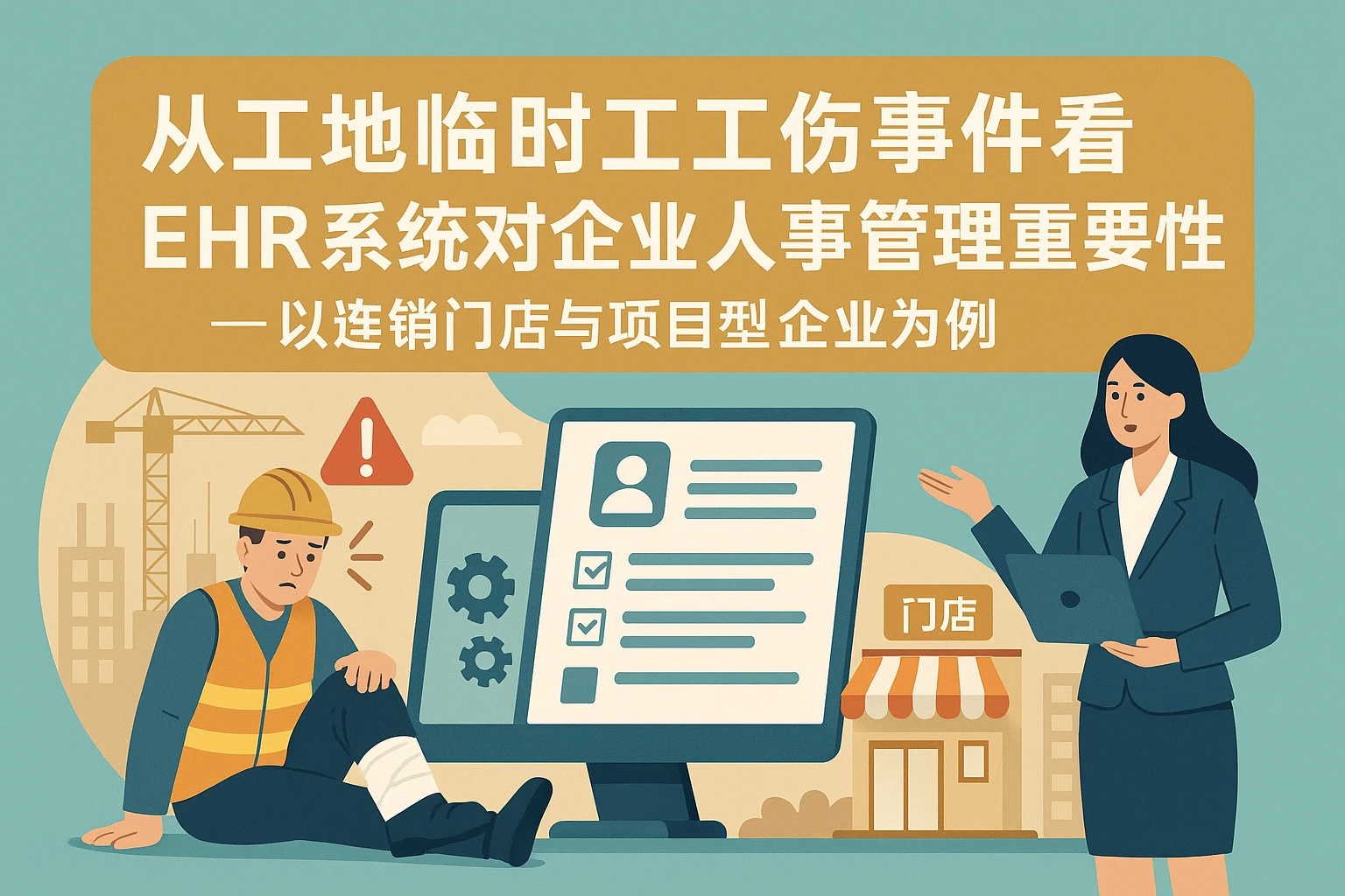 从工地临时工工伤事件看EHR系统对企业人事管理的重要性——以连锁门店与项目型企业为例