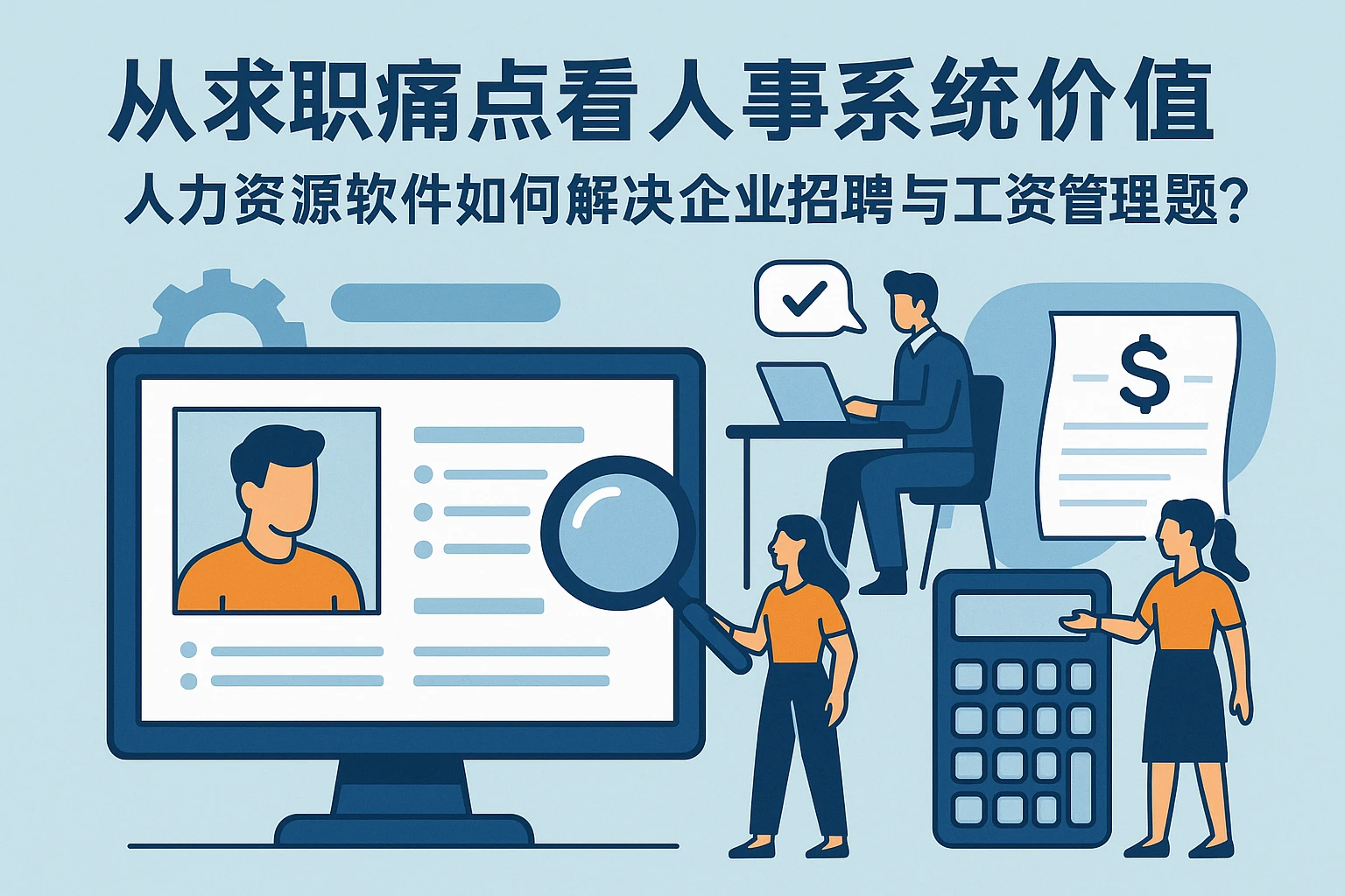 从求职痛点看人事系统价值：人力资源软件如何解决企业招聘与工资管理难题？