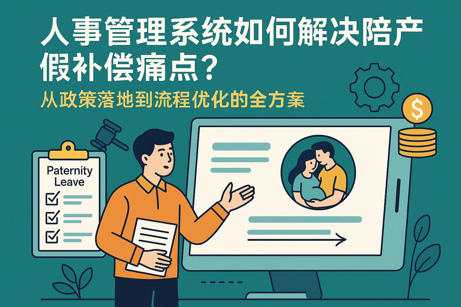 人事管理系统如何解决陪产假补偿痛点？从政策落地到流程优化的全方案