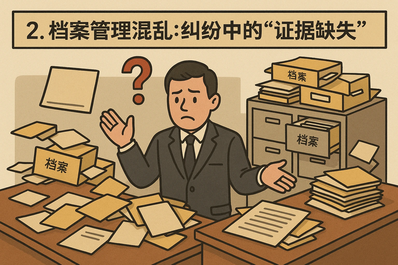 2. 档案管理混乱：纠纷中的“证据缺失”