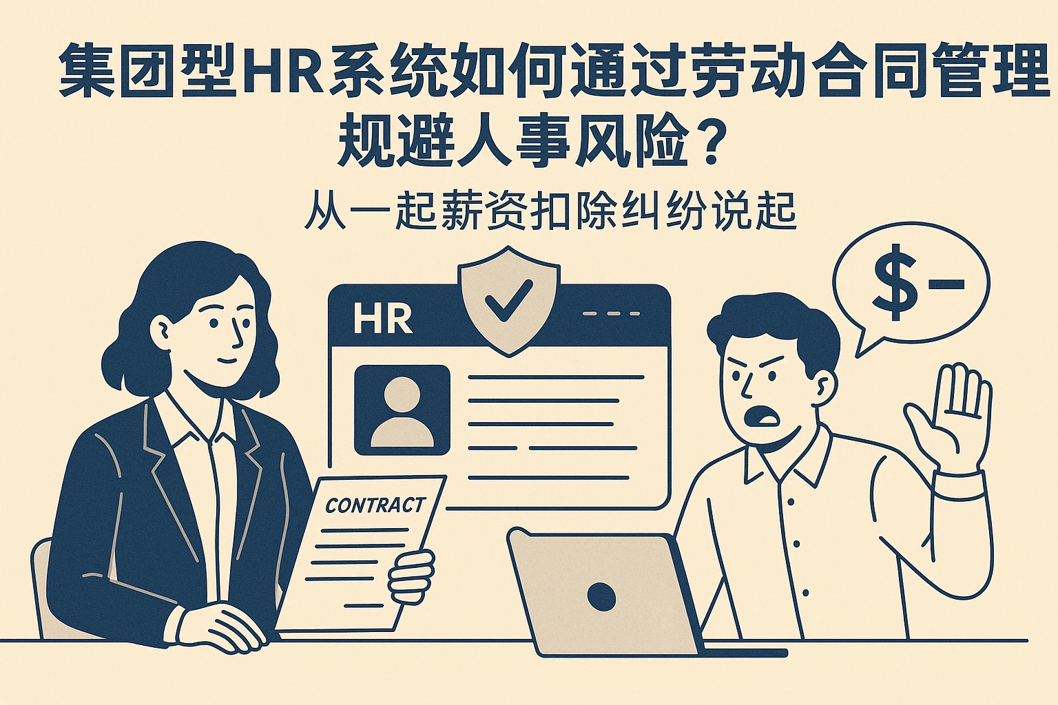 集团型HR系统如何通过劳动合同管理规避人事风险？从一起薪资扣除纠纷说起