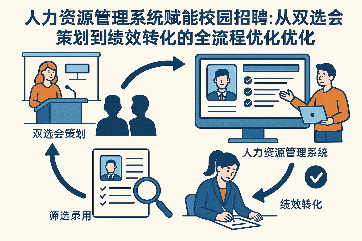 人力资源管理系统赋能校园招聘：从双选会策划到绩效转化的全流程优化