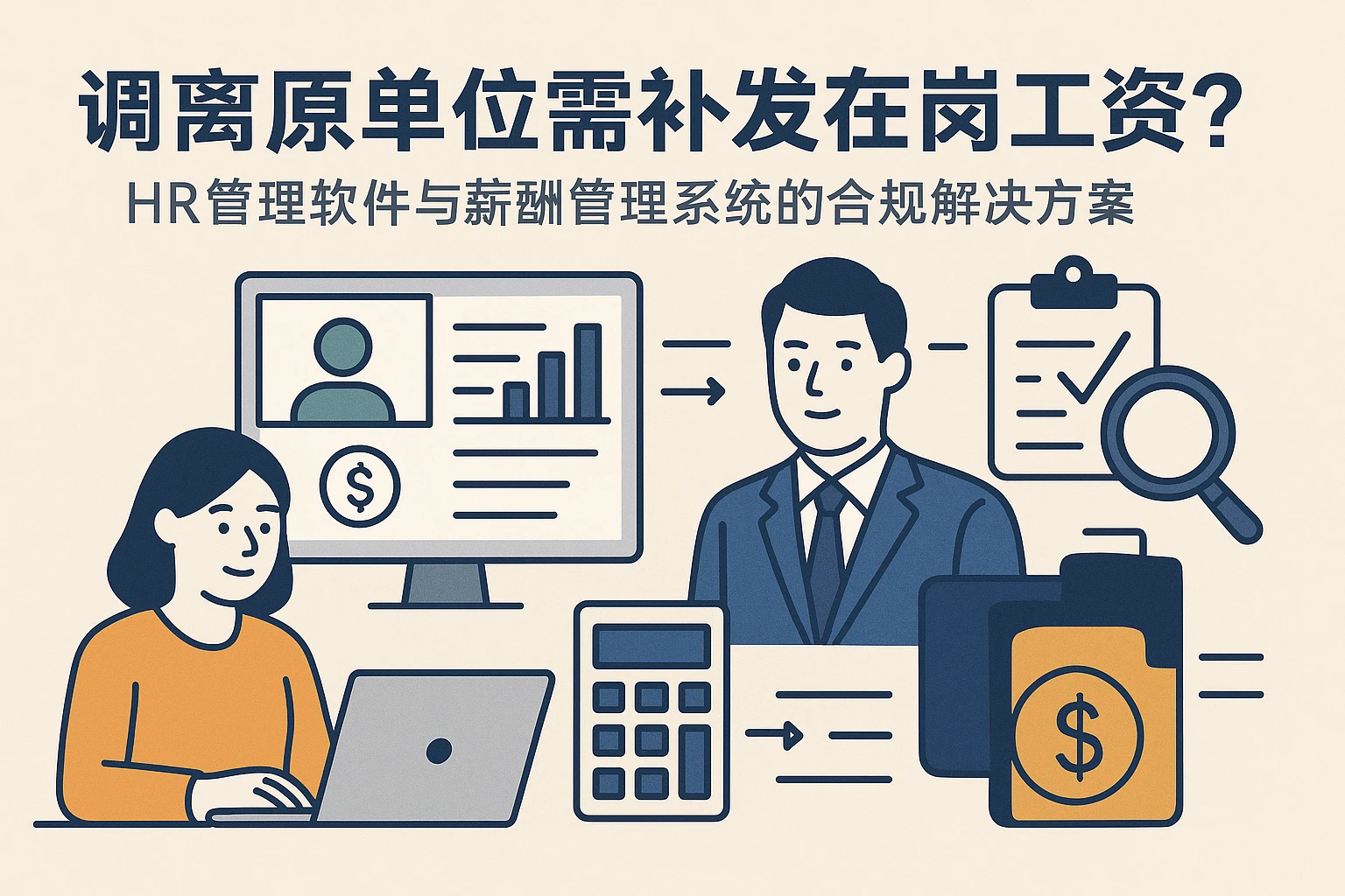 调离原单位需补发在岗工资？HR管理软件与薪酬管理系统的合规解决方案