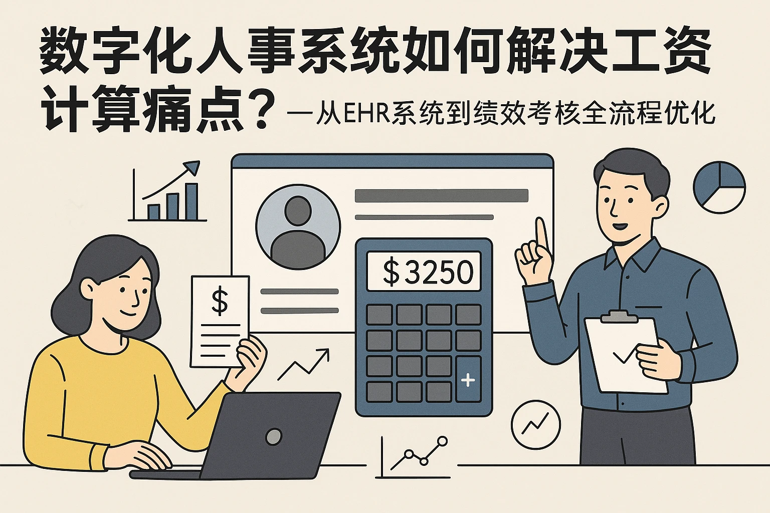 数字化人事系统如何解决工资计算痛点？——从EHR系统到绩效考核的全流程优化