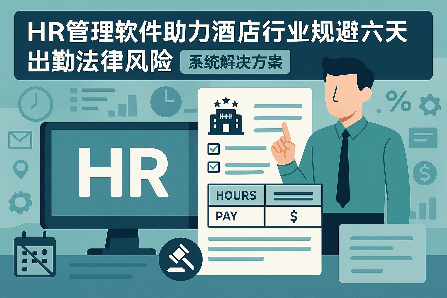HR管理软件助力酒店行业规避六天出勤法律风险：从工作时长到薪资核算的系统解决方案