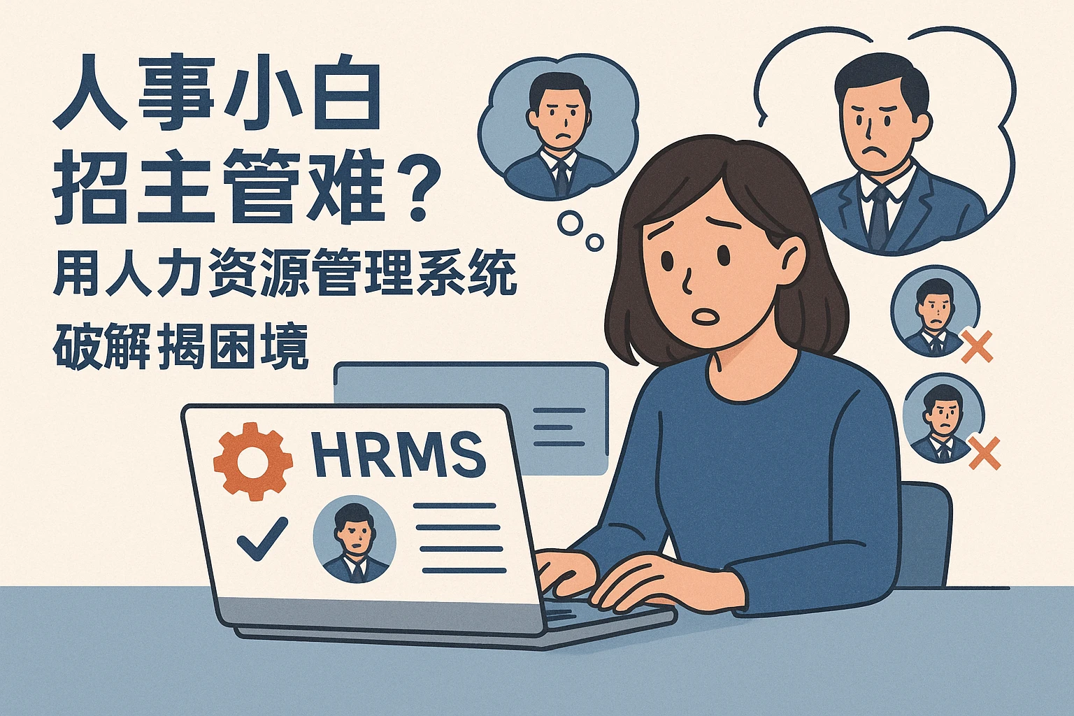 人事小白招主管难？用人力资源管理系统破解招聘困境