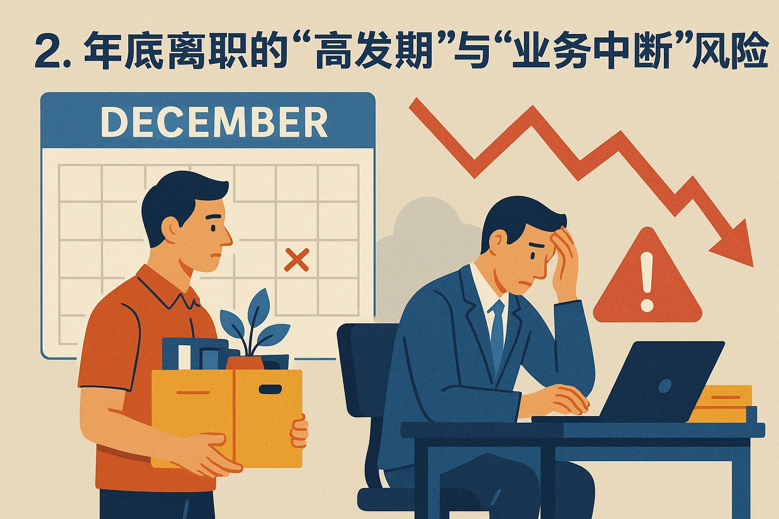 2. 年底离职的“高发期”与“业务中断”风险