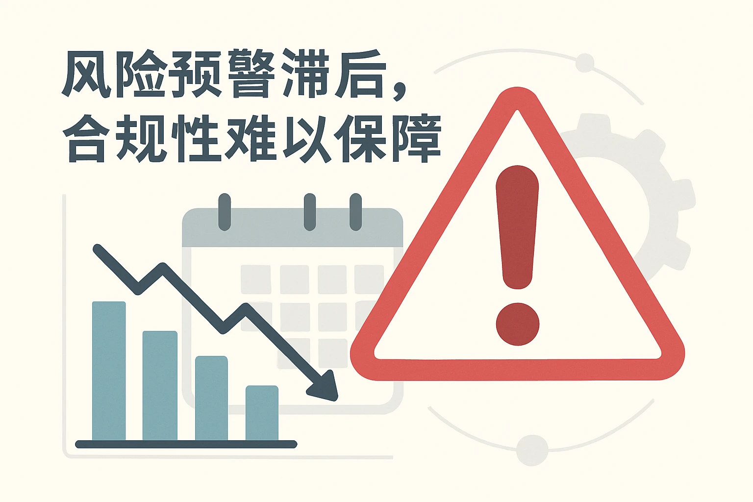 2. 风险预警滞后，合规性难以保障