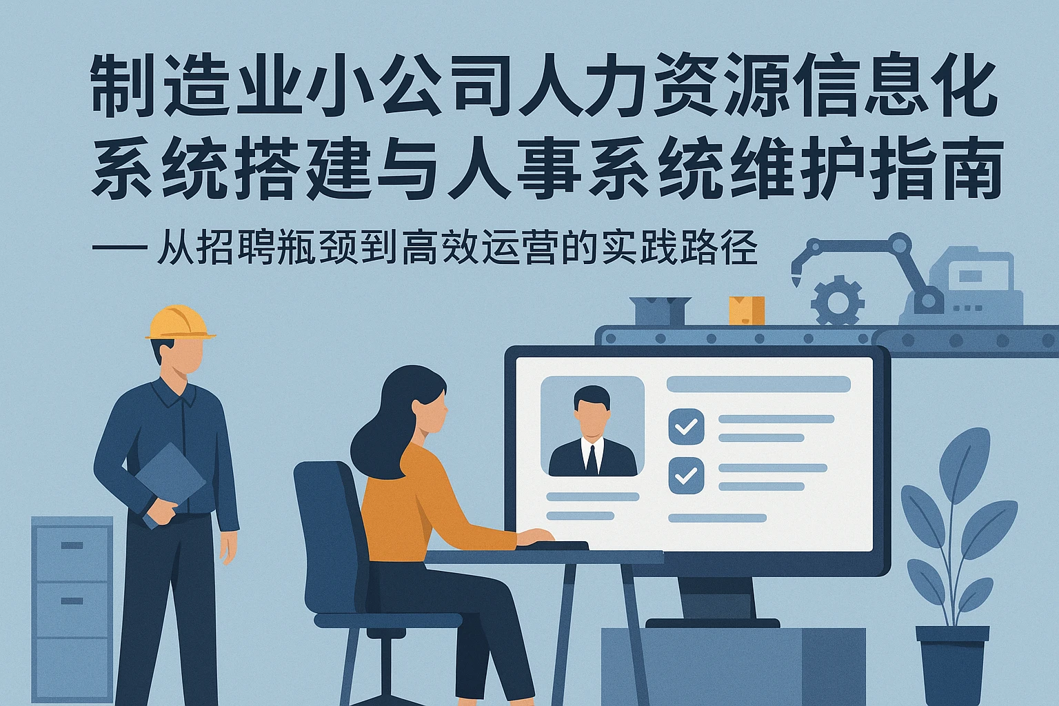 制造业小公司人力资源信息化系统搭建与人事系统维护指南——从招聘瓶颈到高效运营的实践路径
