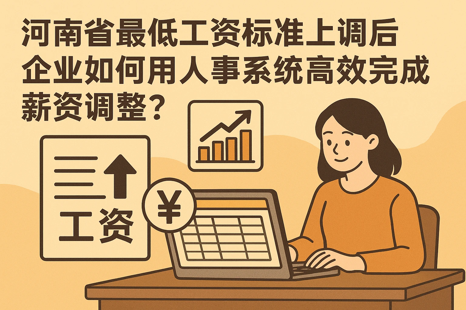 河南省最低工资标准上调后，企业如何用人事系统高效完成薪资调整？