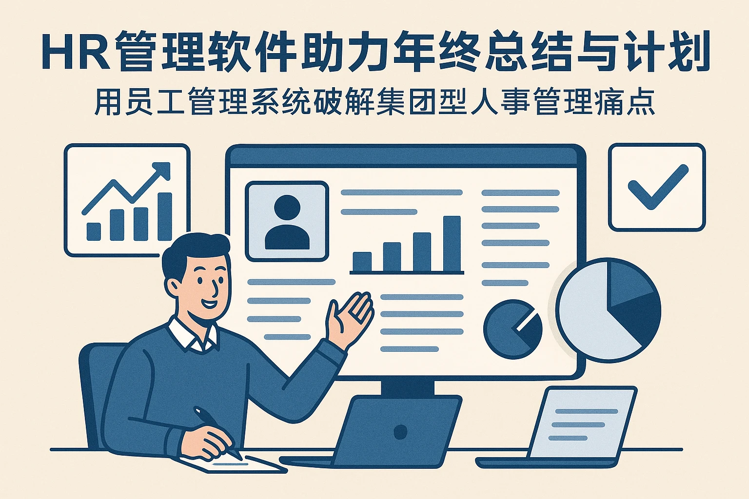 HR管理软件助力年终总结与计划：用员工管理系统破解集团型人事管理痛点
