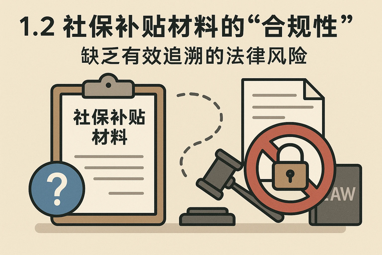 1.2 社保补贴材料的“合规性”：缺乏有效追溯的法律风险