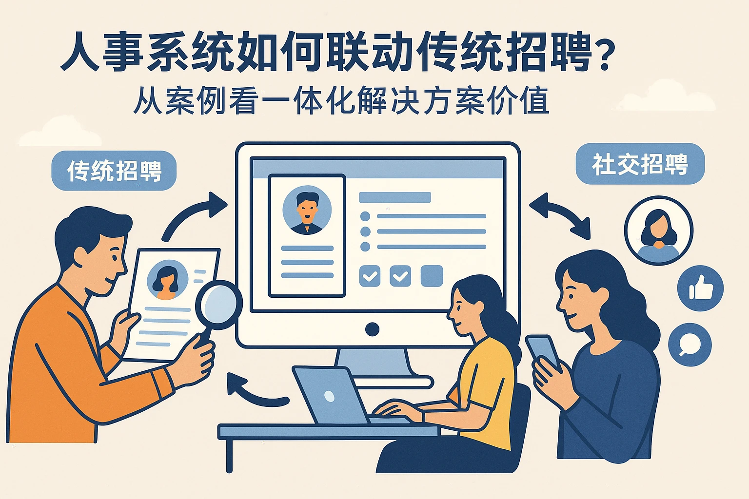人事系统如何联动传统与社交招聘？从案例看一体化解决方案的价值