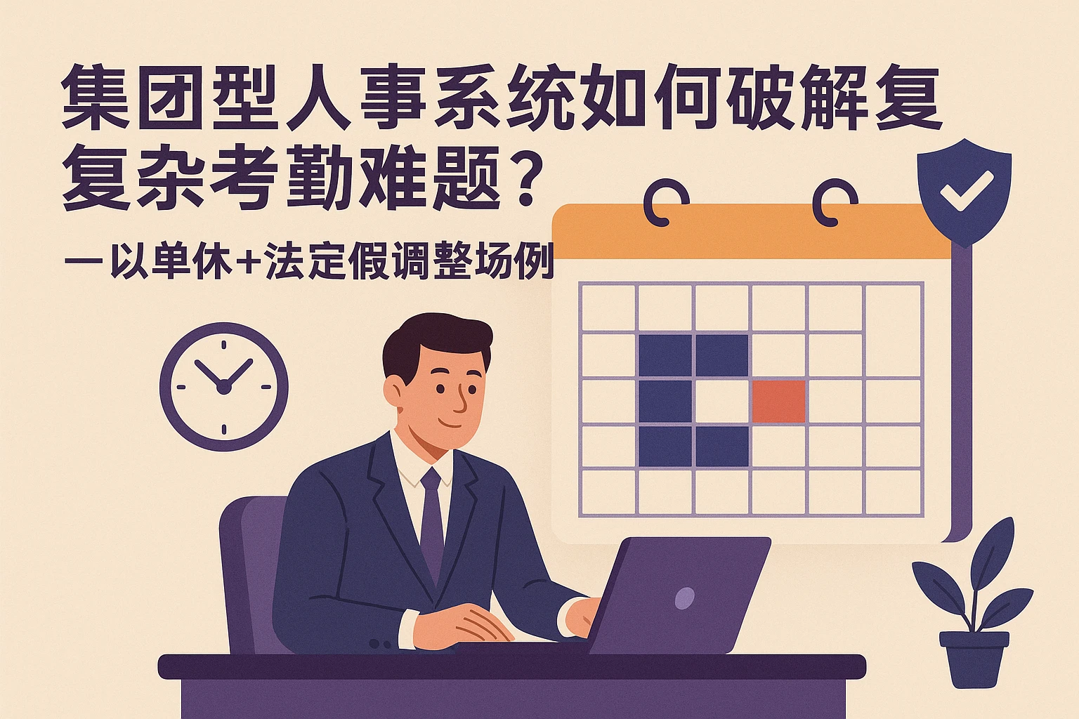 集团型人事系统如何破解复杂考勤难题？——以单休+法定假调整场景为例