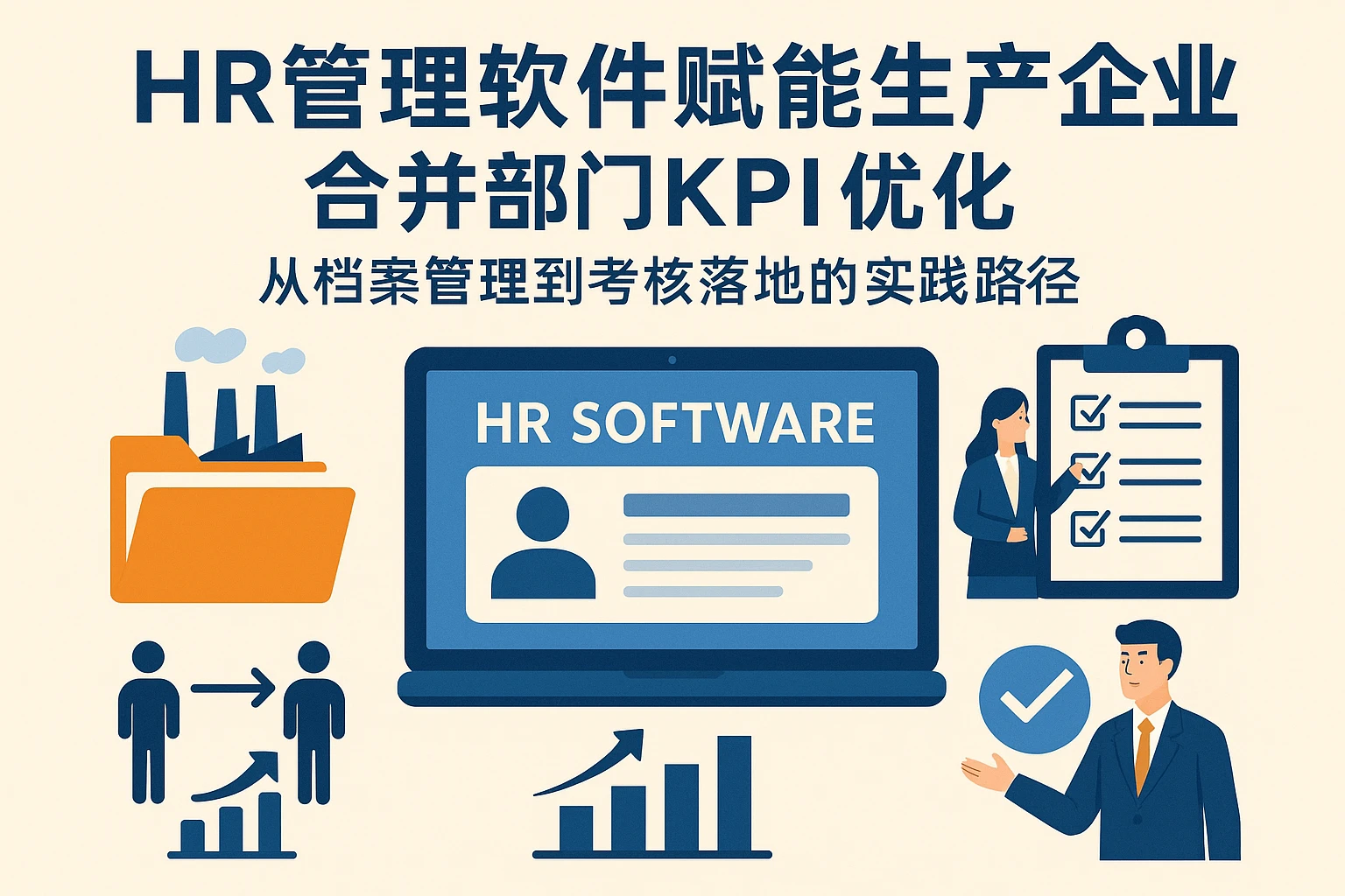 HR管理软件赋能生产企业合并部门KPI优化：从档案管理到考核落地的实践路径