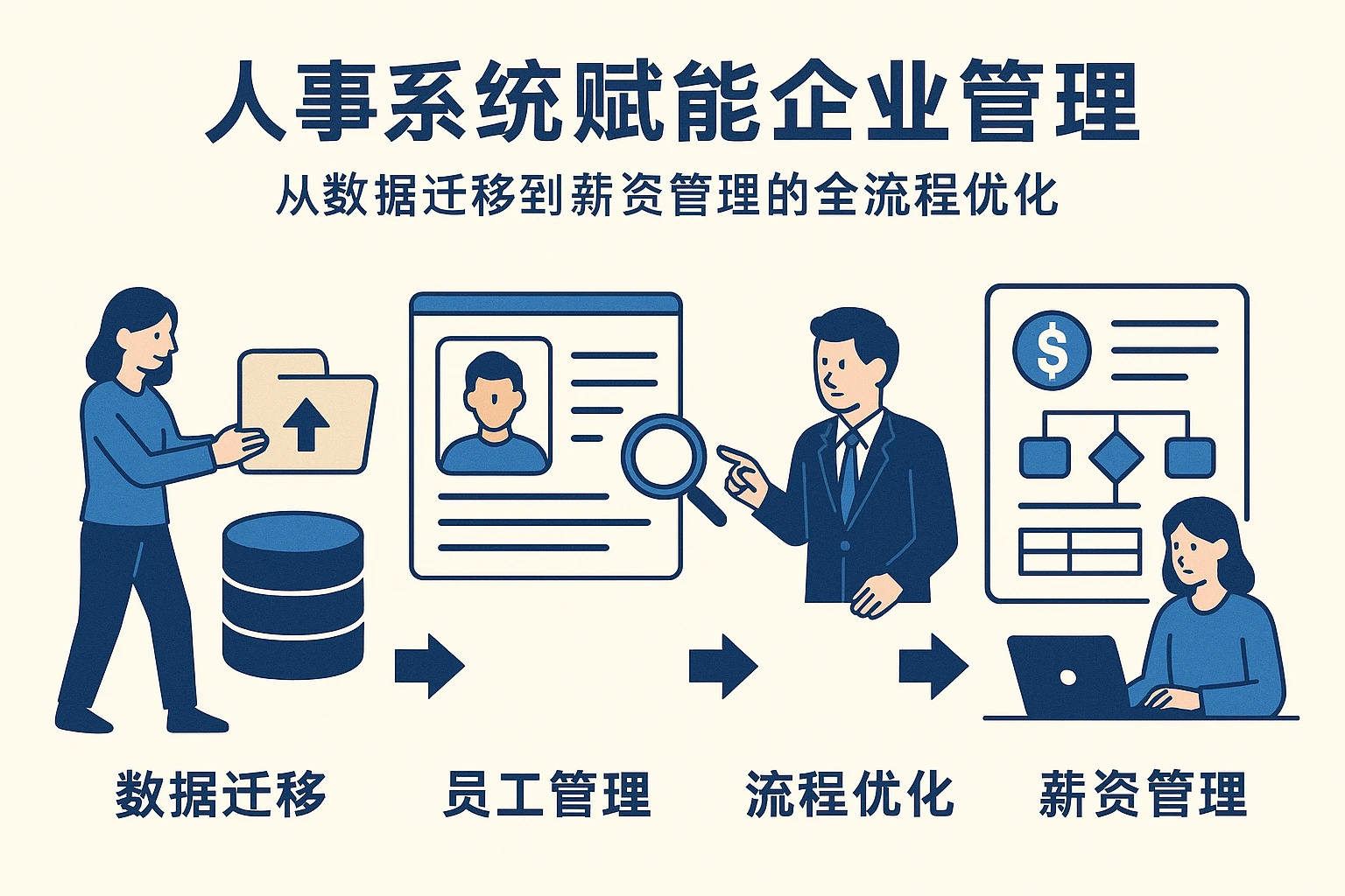 人事系统赋能企业管理：从数据迁移到薪资管理的全流程优化