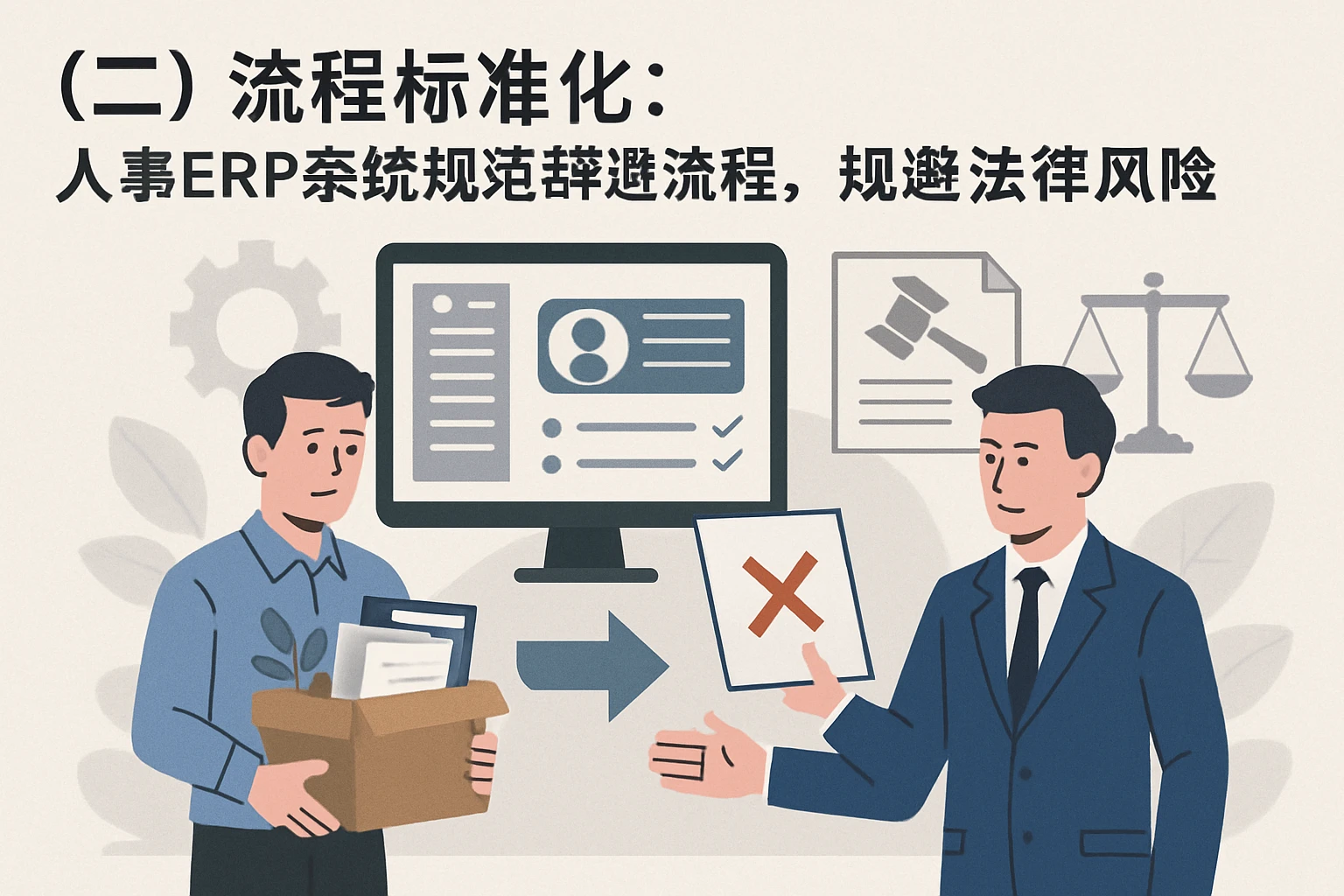（二）流程标准化：人事ERP系统规范辞退流程，规避法律风险