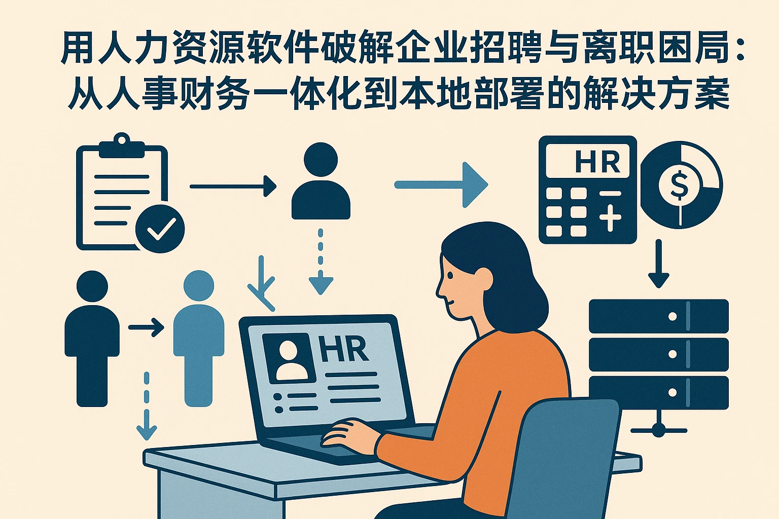 用人力资源软件破解企业招聘与离职困局：从人事财务一体化到本地部署的解决方案