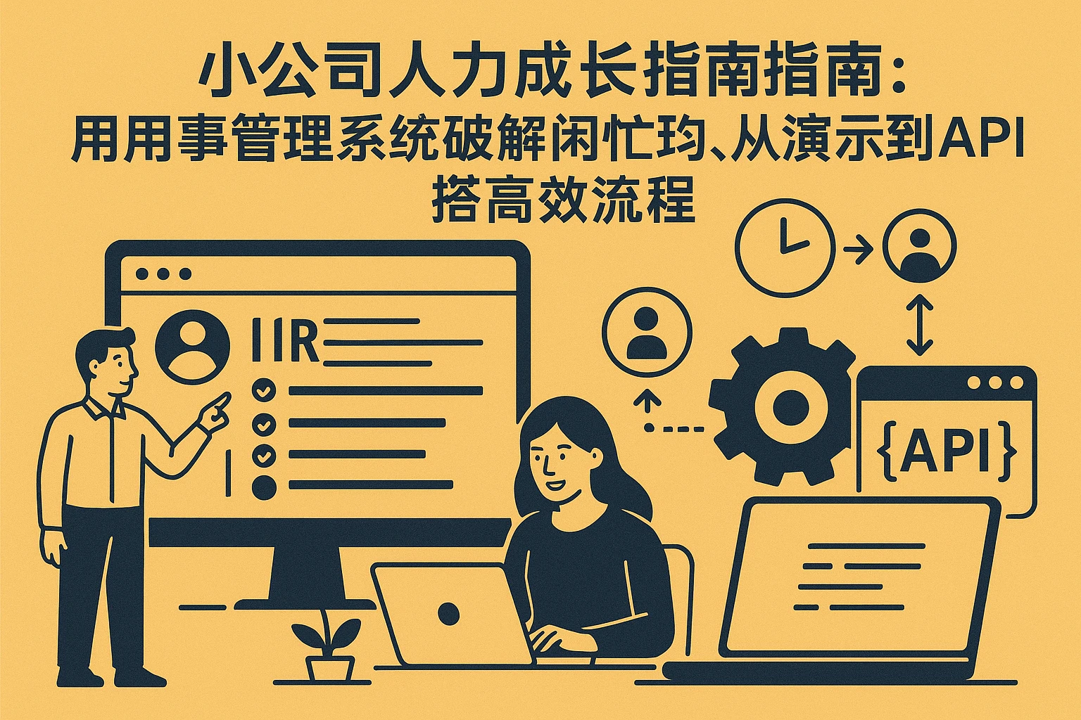 小公司人力成长指南：用人事管理系统破解闲忙不均，从演示到API搭建高效流程