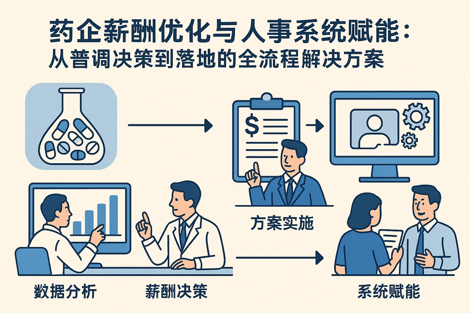 药企薪酬优化与人事系统赋能：从普调决策到落地的全流程解决方案