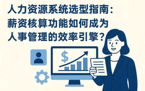 人力资源系统选型指南：薪资核算功能如何成为人事管理的效率引擎？