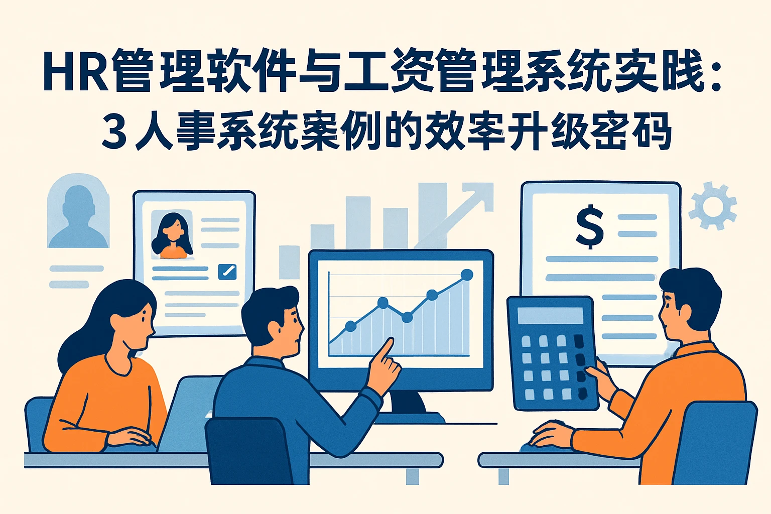 HR管理软件与工资管理系统实践：3个人事系统案例的效率升级密码