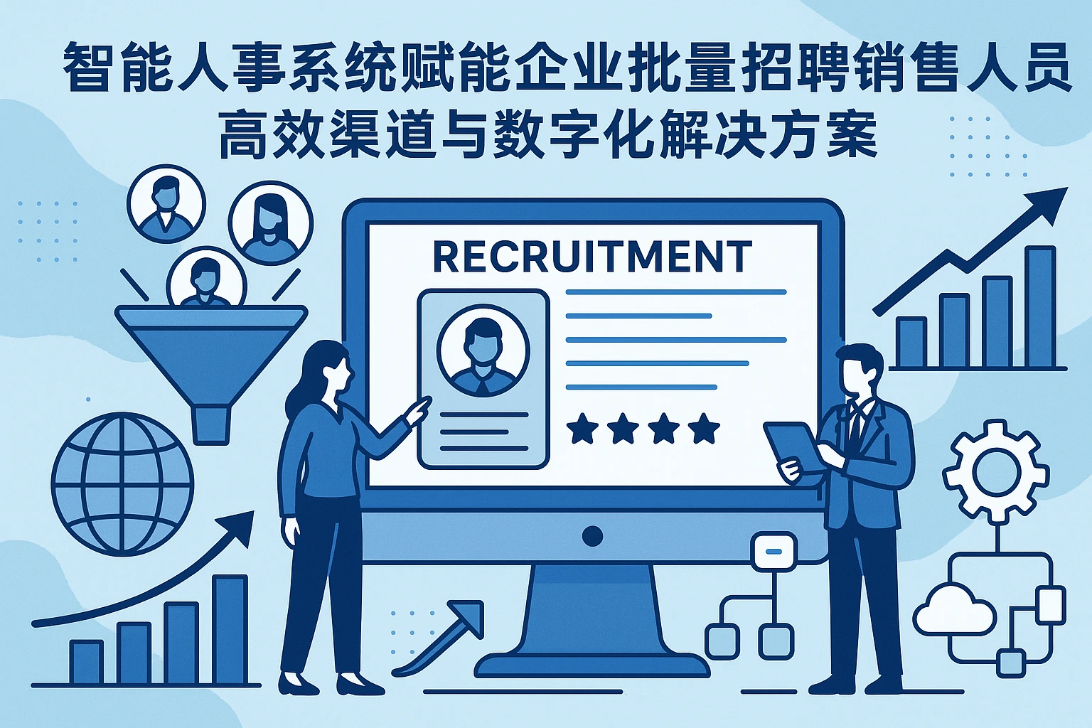 智能人事系统赋能企业批量招聘销售人员：高效渠道与数字化解决方案