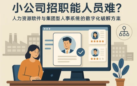 小公司招职能人员难？人力资源软件与集团型人事系统的数字化破解方案