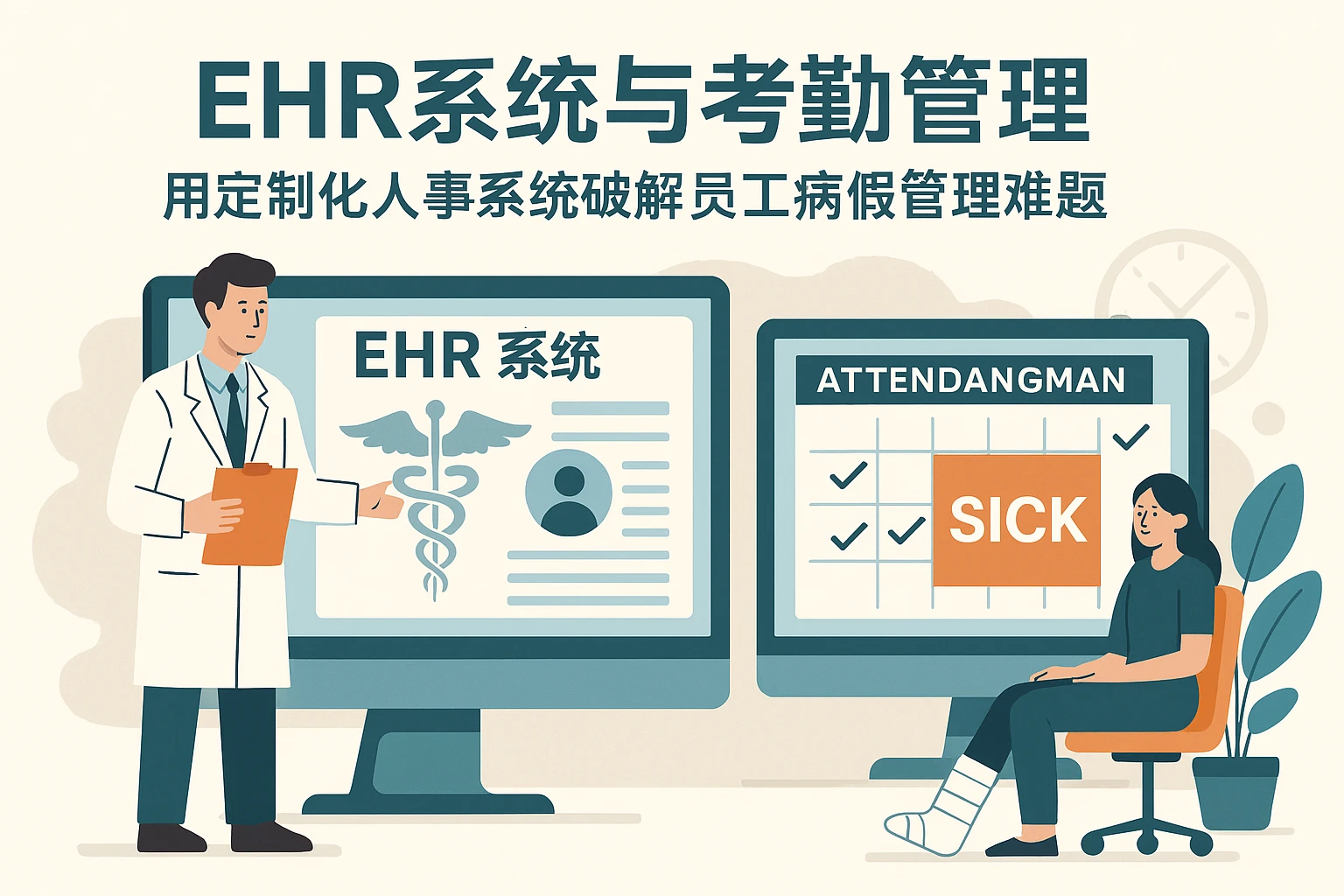 EHR系统与考勤管理：用定制化人事系统破解员工病假管理难题
