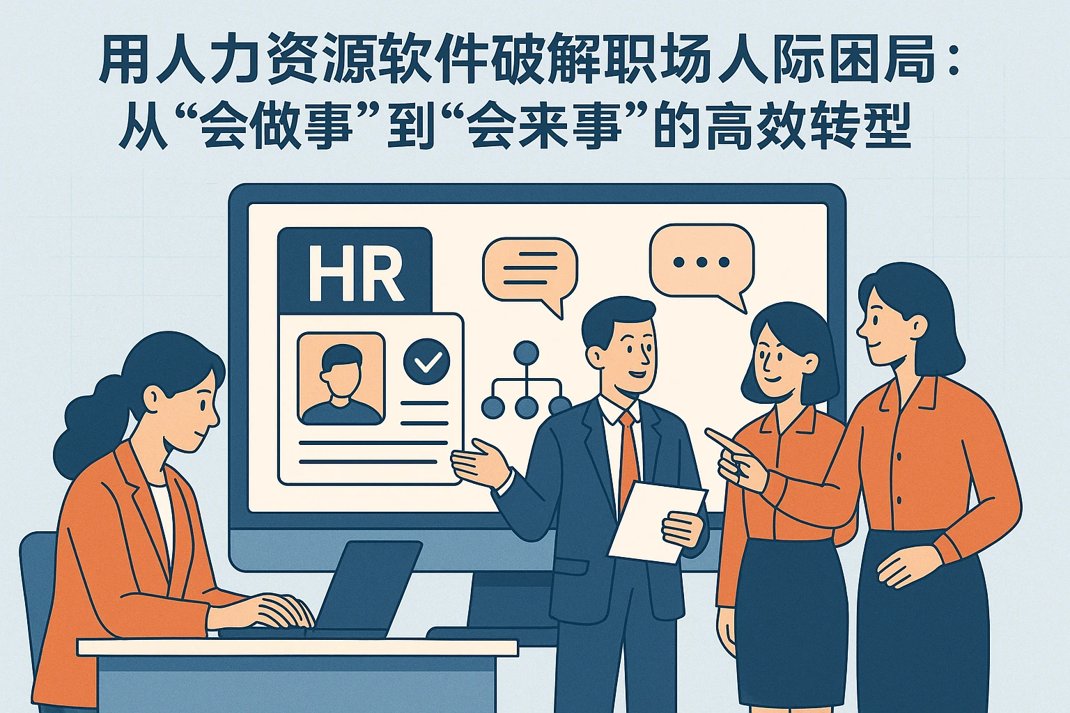 用人力资源软件破解职场人际困局：从“会做事”到“会来事”的高效转型