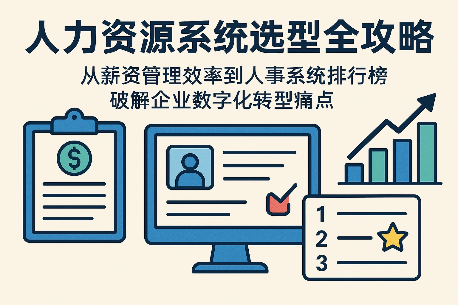 人力资源系统选型全攻略：从薪资管理效率到人事系统排行榜，破解企业数字化转型痛点