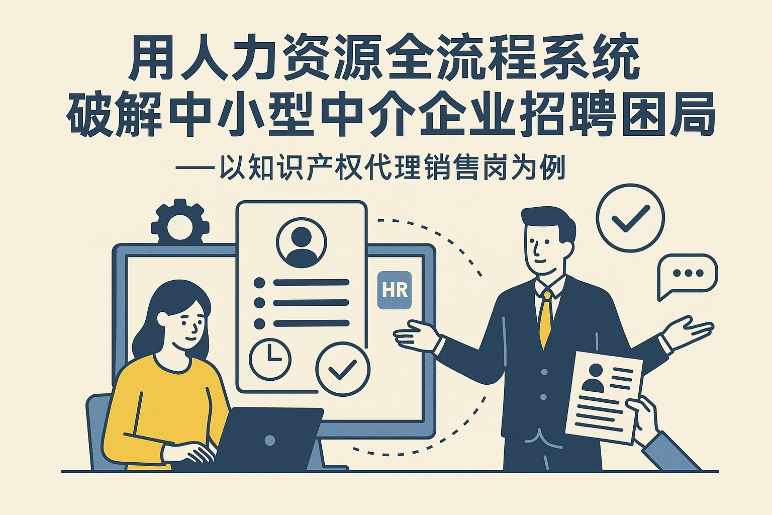 用人力资源全流程系统破解中小型中介企业招聘困局——以知识产权代理销售岗为例