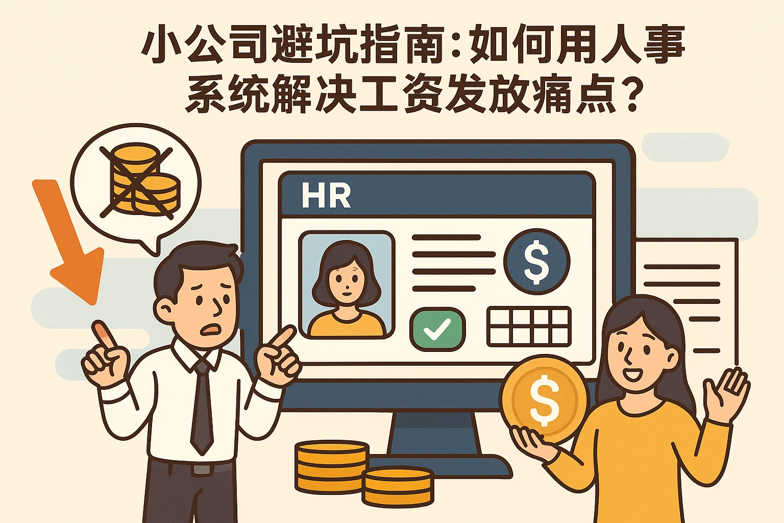 小公司避坑指南：如何用人事系统解决工资发放痛点？