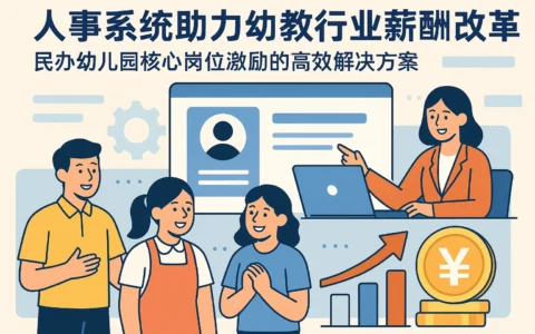 人事系统助力幼教行业薪酬改革：民办幼儿园核心岗位激励的高效解决方案