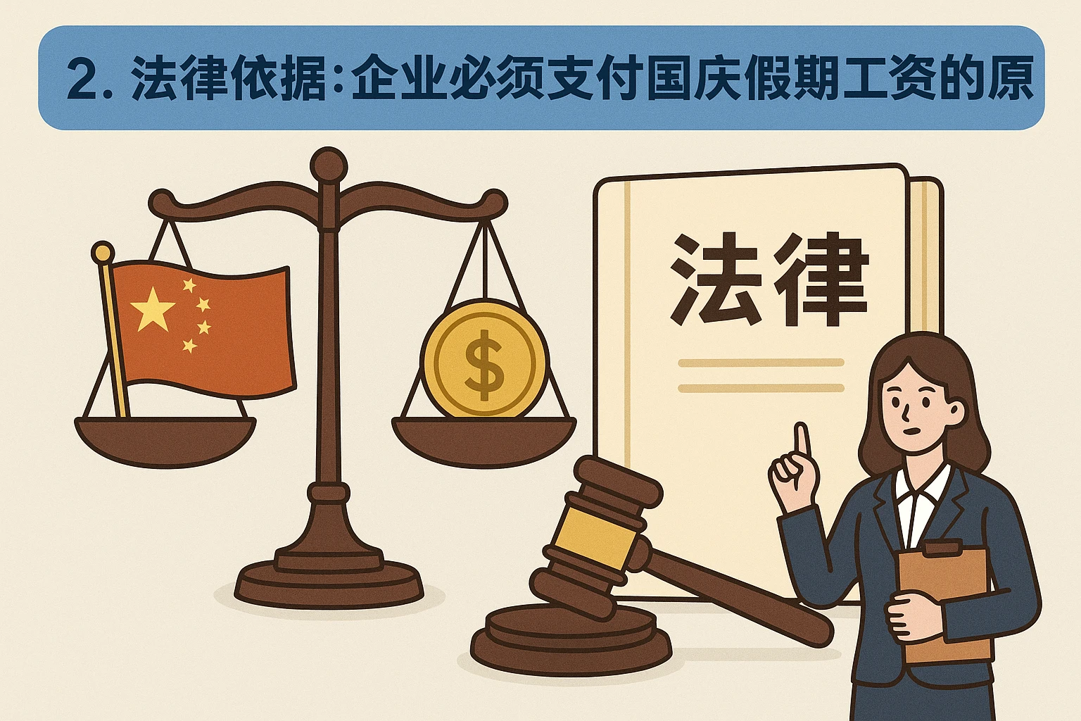 2. 法律依据：企业必须支付国庆假期工资的原因