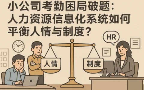 小公司考勤困局破题：人力资源信息化系统如何平衡人情与制度？
