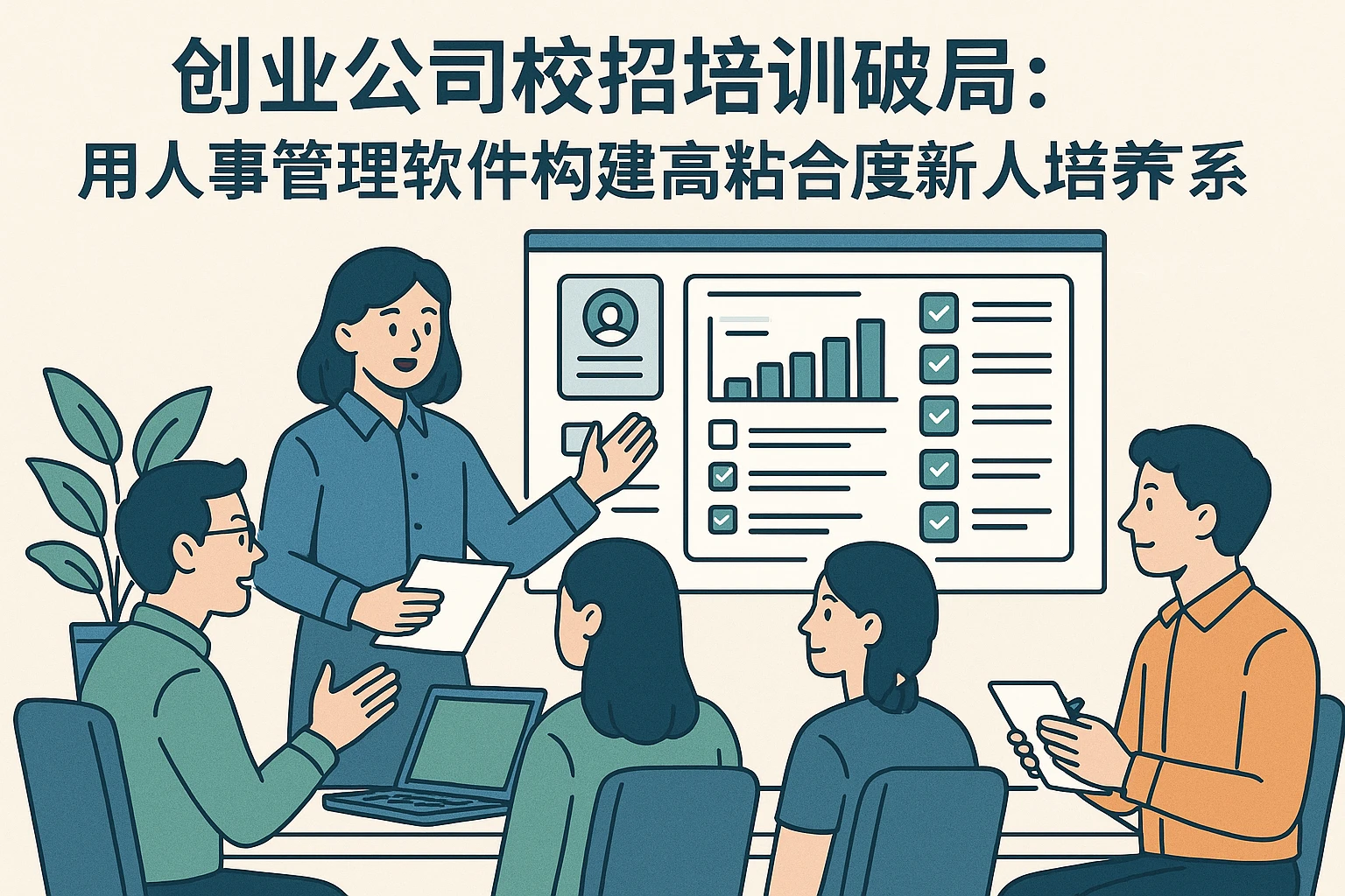 创业公司校招培训破局：用人事管理软件构建高粘合度新人培养体系