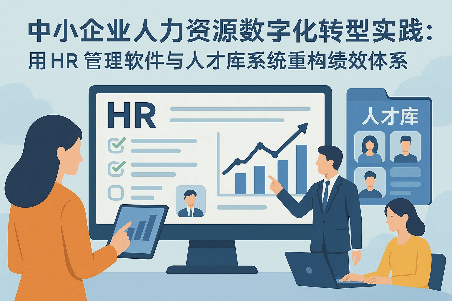 中小企业人力资源数字化转型实践：用HR管理软件与人才库系统重构绩效体系