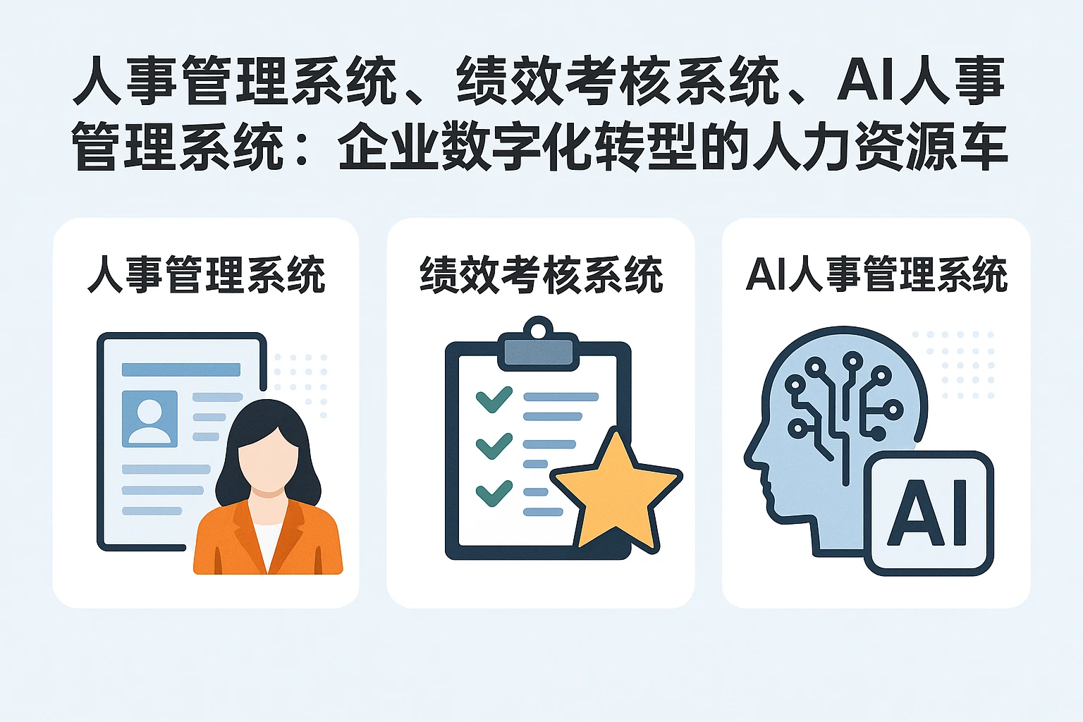 人事管理系统、绩效考核系统、AI人事管理系统：企业数字化转型的人力资源三驾马车