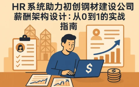 HR系统助力初创钢材建筑公司薪酬架构设计:从0到1的实战指南