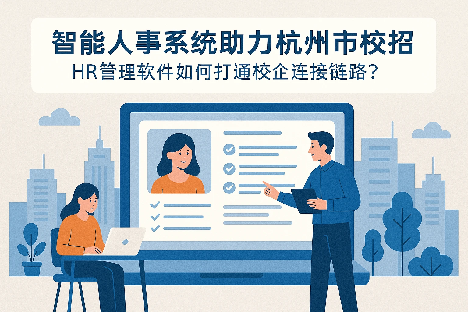 智能人事系统助力杭州市校招：HR管理软件如何打通校企连接链路？