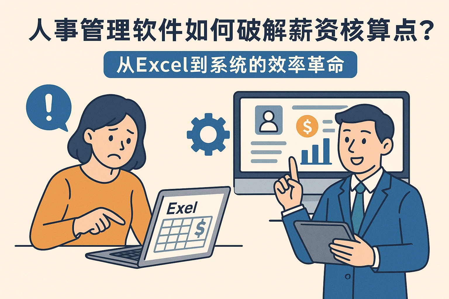 人事管理软件如何破解薪资核算痛点？从Excel到系统的效率革命